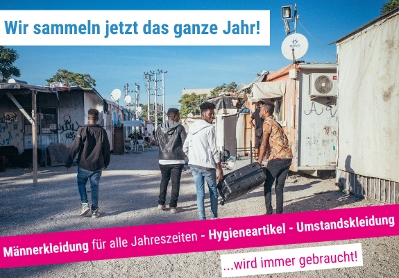 Wir packen's an, Spenden sammeln