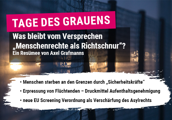 Was bleibt vom Versprechen "Menschenrechte als Richtschnur"?"