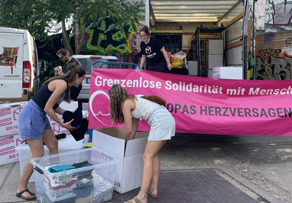 Ammelaktionen auf Festivals & Flohmärkten, Wir packen's an