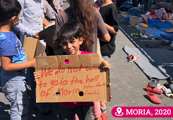 Moria, Gedenktag, Wir packen's an, Nothilfe für Geflüchtete