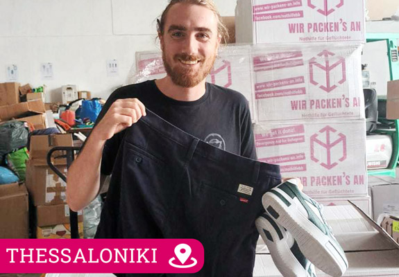 Wir packen's an, Nothilfe für Geflüchtete