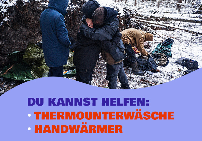Wir packen's an, Spende Wärme!